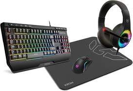 Kit Krom Kenya Gaming Teclado+ Ratón + Auricular + Alfombrilla - 4 en 1