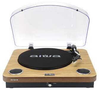 TOCADISCOS AIWA GBTUR200WD MADERA BT FM ALTAVOCES