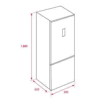 FRICOM. TEKA NFL345C 188x60 NF INOX DSP 40672051