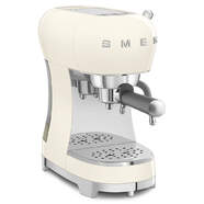 Cafetera Smeg ECF02CREU Espresso Manual - 15 Bar, Calentamiento rápido, Vintage, Color crema
