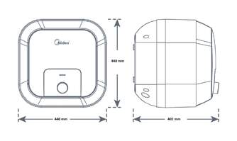 TERMO MIDEA TE01030 LUME COMPACT 30L CLASE C
