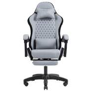 Silla Mars Gaming MGC-X Negra y platino - Transpirable, reclinable, altura regulable, reposapi&eacute;s