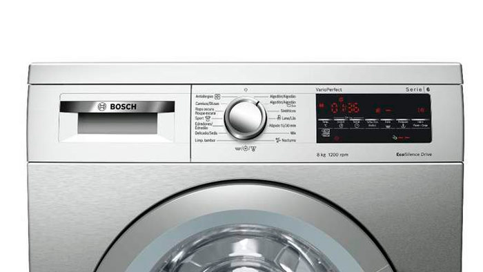 Lavadora Bosch de 1200 rpm con etiqueta energética A