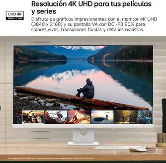 MONITOR LG 32%%%quot; 32U721SAW W SWING 4K MANDO SOPORTE