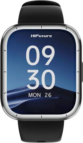 Smartwatch HiFuture Zone 3 Negro - Pantalla HD de 1,85", llamadas bluetooth, monitor salud 24/7