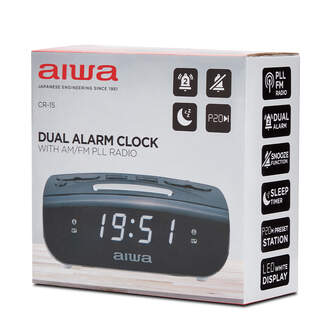 RADIO RELOJ AIWA CR15  AM/FM ALARMA DUAL