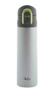 Termo de liquidos Jata 826 - Termo de Viaje, Acero Inoxidable, 500 ml, Gris y Verde