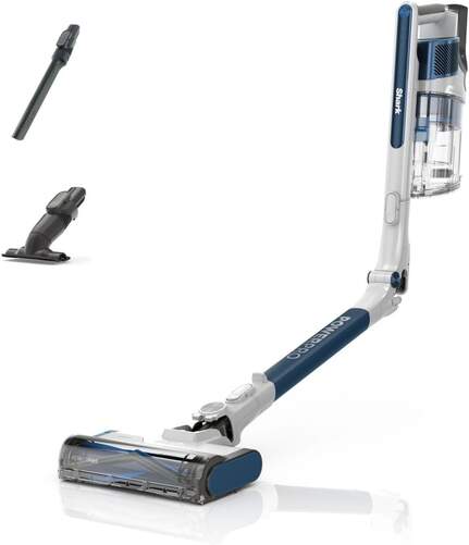 Aspirador Escoba Shark IZ380EU - 2 En 1, Autonomía 50 min, 21,6 V, 0,7 L, Blanco, Azul