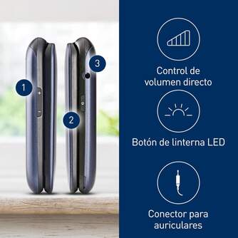 SENIORPHONE PANASONIC KXTU550EXC AZUL 4G