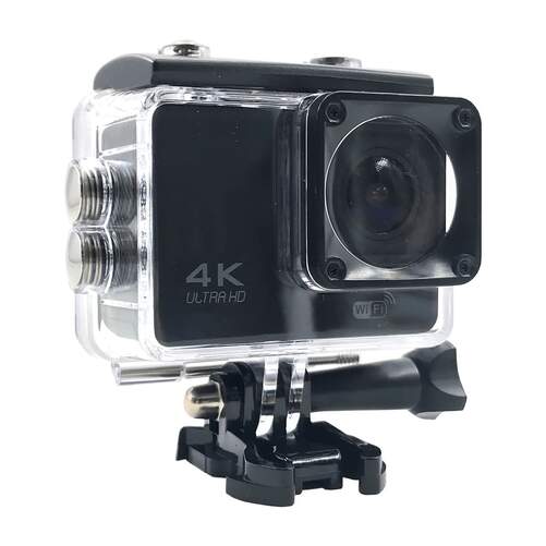 C&aacute;mara deportiva SK8 - Resoluci&oacute;n 4K Ultra HD, con Wi-Fi, modo super angular, pantalla LCD de 2"