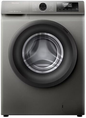 Lavadora Hisense WF1Q8041BT - 8 kg, 1400 rpm, Clase A-20%, Gris