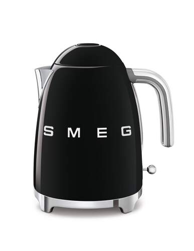 Hervidor Smeg KLF03BLEU Negro - 2400W, 1.7 Litros, AutoApagado, Filtro Acero Inox, Estilo Retro