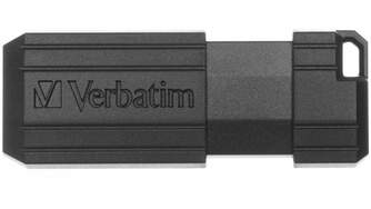 MEMORIA USB 2.0 VERBATIM PINSTRIPE 64 GB NEGRO