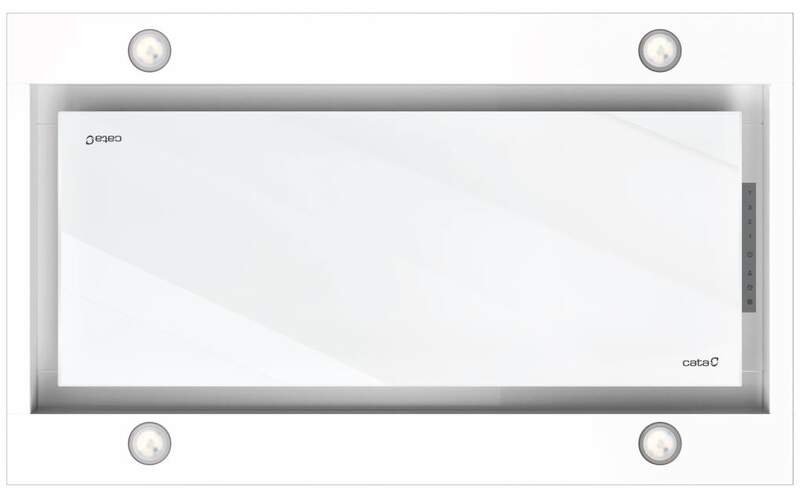 Campana Cata Isla Sirin 1000 GWH - Clase A, 100cm,  850m3/h, 4 Velocidades, Cristal Blanco