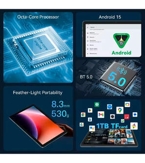 TABLET CUBOT TAB 65 4/128 10,1%%%quot; FUNDA TECLADO