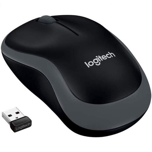 Ratón Inalámbrico Logitech M185 Gris - 1000DPI, 3 Botones, USB Plug&Play