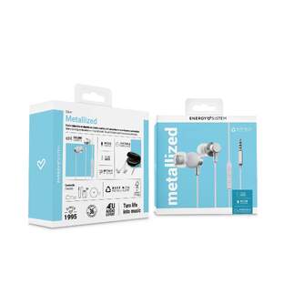 AURICULARES ENERGY SISTEM METALLIZED SILVER