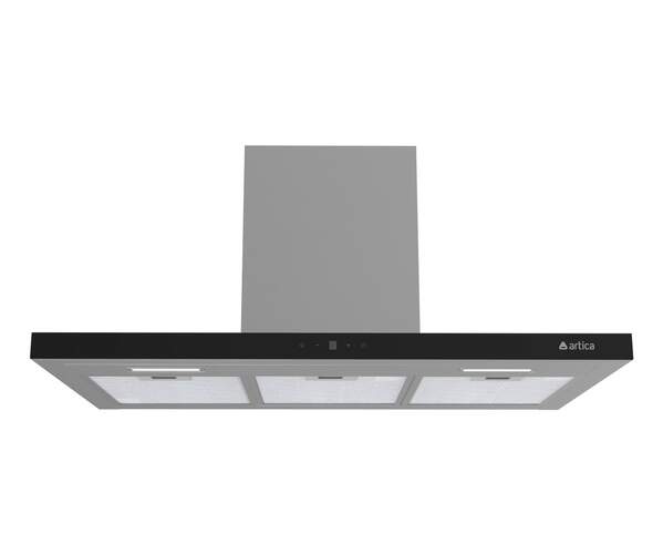 Campana decorativa Artica ASKYLINE90AI - 90 cm, 800 m3/h,  4 Modos, Touch control, Clase A, Inox