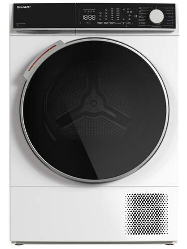 Secadora Sharp KDNHL9S9GWDES - 9 kg, Clase D, 15 Programas, Diferido, Blanco