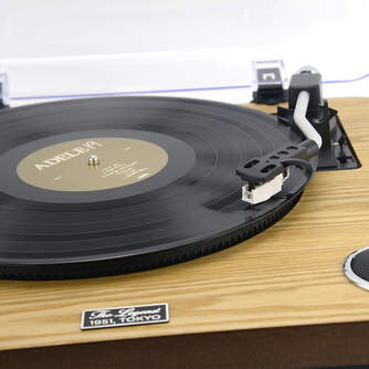 TOCADISCOS AIWA GBTUR200WD MADERA BT FM ALTAVOCES