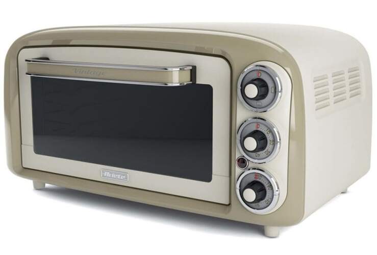 Horno de sobremesa Ariete 979/03 - Vintage, 18 L, 1380 W, Beige