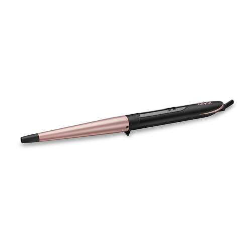 Moldeador Babyliss C454E - Cerámica con Cuarzo, Cónico, 6 Temperaturas, 160º a 210º, Negro, Rosa
