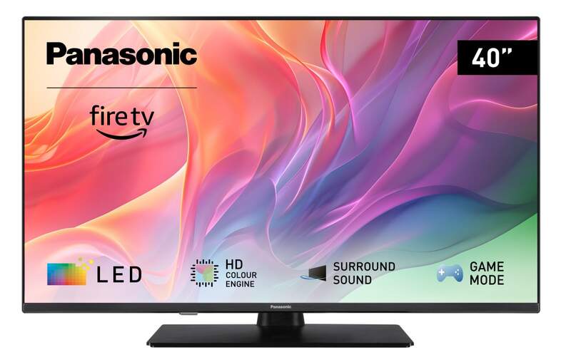 TV Panasonic 40" LED TV-40S55AEZC - Full HD, Con FireTV, Peana central, Altavoces 14W, HDR10
