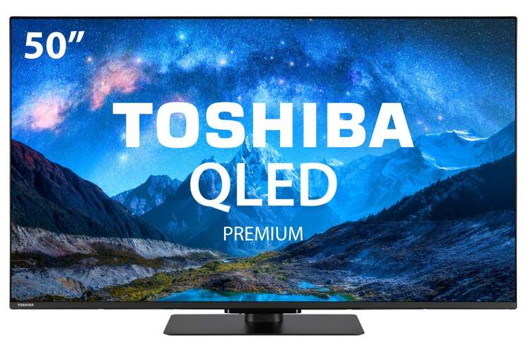TV Toshiba 50" QLED 50QV3F63DG - 4K Ultra HD, Smart TV VIDAA, Escalador 4K, 20 W