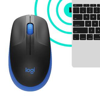 RATON LOGITECH M190 INALAMBRICO AZUL AMBIDIESTRO