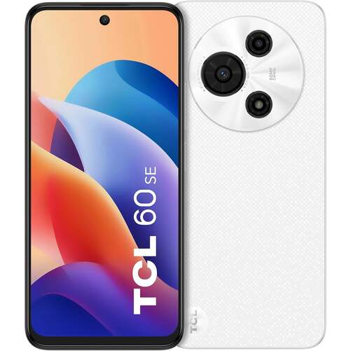 Smartphone TCL 60 SE 8/512 GB Blanco - Pantalla 6,7", Android 15, C&aacute;mara doble 50+2 MP, 5200 mAh