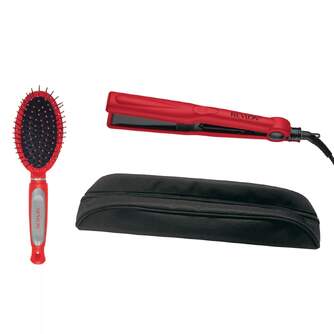 PLANCHA PELO REVLON RVST2176GPE DIG.ESTUCHE Y CEPILLO