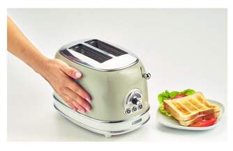 TOST. ARIETE 155/13 2R LARGA MINI BEIGE 810W RETRO