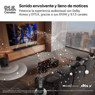 BARRASONIDO LG S95TR 9.1.5 810W DOLBY ATMOS DTSX