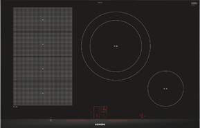 Placa inducción Siemens EX875LEC1E - 80cm, 3 Zonas, Flex Inducción, LightSlider, FryingSensor