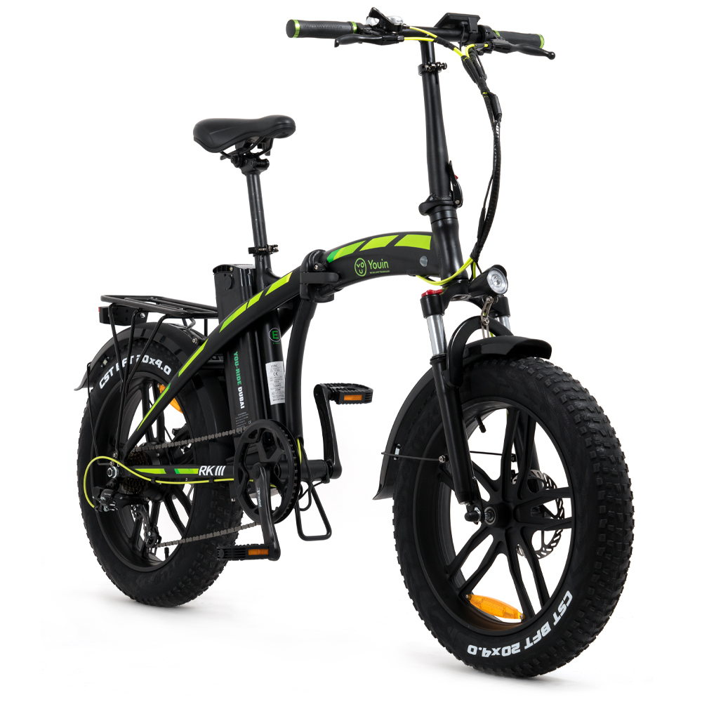 Bicicleta Eléctrica Youin You-Ride Dubai BK1600B Negra - 250W 36V 10 Ah, 20"
