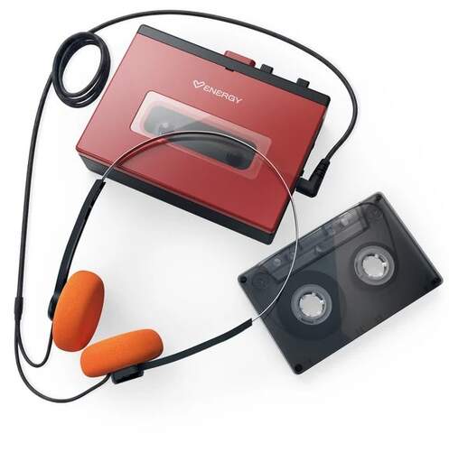 Radio Cassete Energy Sistem Portatil Cassette - Estilo retro, recarga por USB-C, Bluetooth