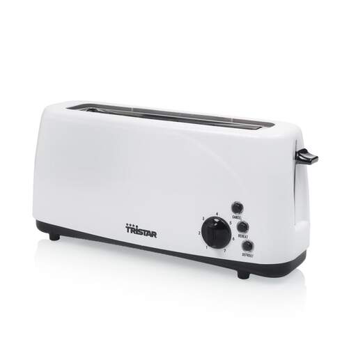 Tostadora Tristar BR-1052 - 1050W, 1 Ranura Larga, 7 Intensidades, Blanco