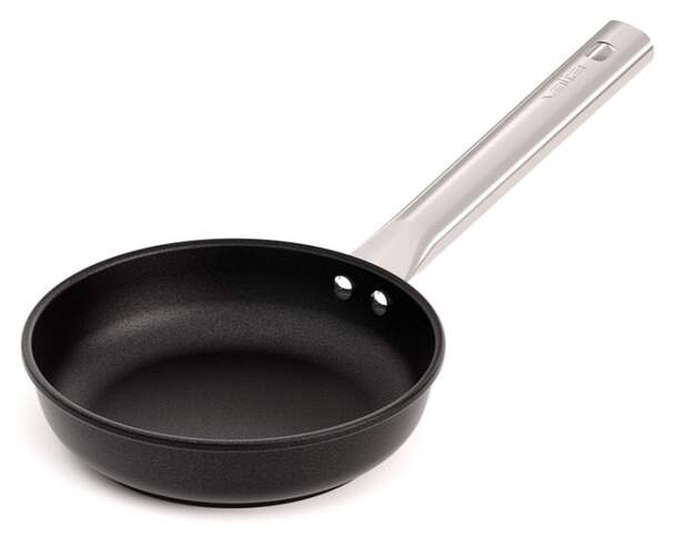 Sartén Valira Chef 4434/25 - 30 cm, Mango Largo, Negro, Inox