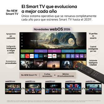 TV LG 55%%%quot; 55QNED70B6C UHD QNED MINILED A7 WEBOS26