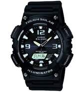 Reloj Casio Collection Hombre AQ-S810W1AEF - Esfera y correa negras, anal&oacute;gico, con calendario