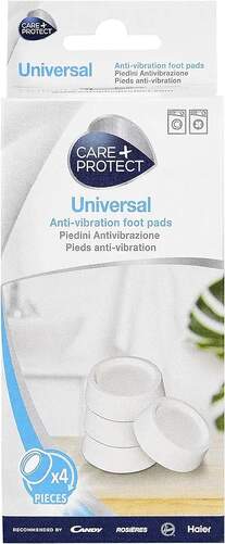 Almohadillas anti vibración Care + Protect CAF 1001 - Patas de goma antiivibración, blanco