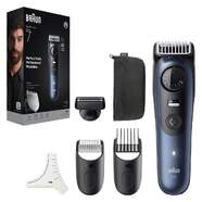 Barbero Braun BT7520 S7 Essential - 4 Accesorios, Negro, Azul