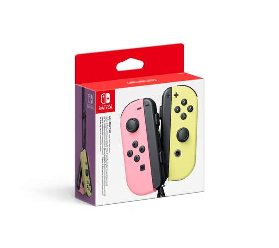 Mando Nintendo Switch - Con controller, conjunto izquierda/derecha, rosa/amarillo