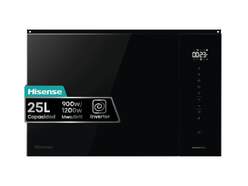 Microondas Hisense BIM325GI63DBG - Integrable, 25 L, Grill, 900 W, Negro