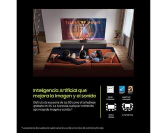 TV SAMSUNG 85%%%quot; TQ85Q6F UHD QLED SMARTTV IA HDR10 