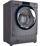 Lavadora Integrable Hoover HBWOS69TAMCRES - 9 kg, 1600 rpm, Clase A, Antracita