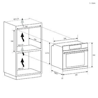 HORNO HOOVER HOC3B2118BI 70L ESTATICO