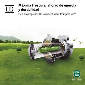 CONG.VER LG GFM61MCCSF 186x60 NF NEGRO