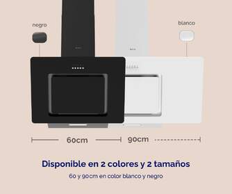 CAMPANA ARTICA AVERTIKA90CB 90CM C BLANCA