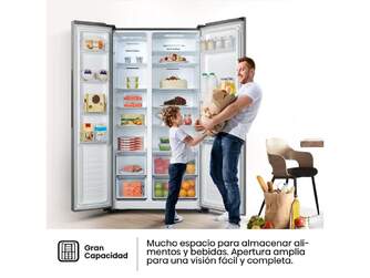 FRI. HISENSE RS677N4ACC 179x91x65 2P NF INOX